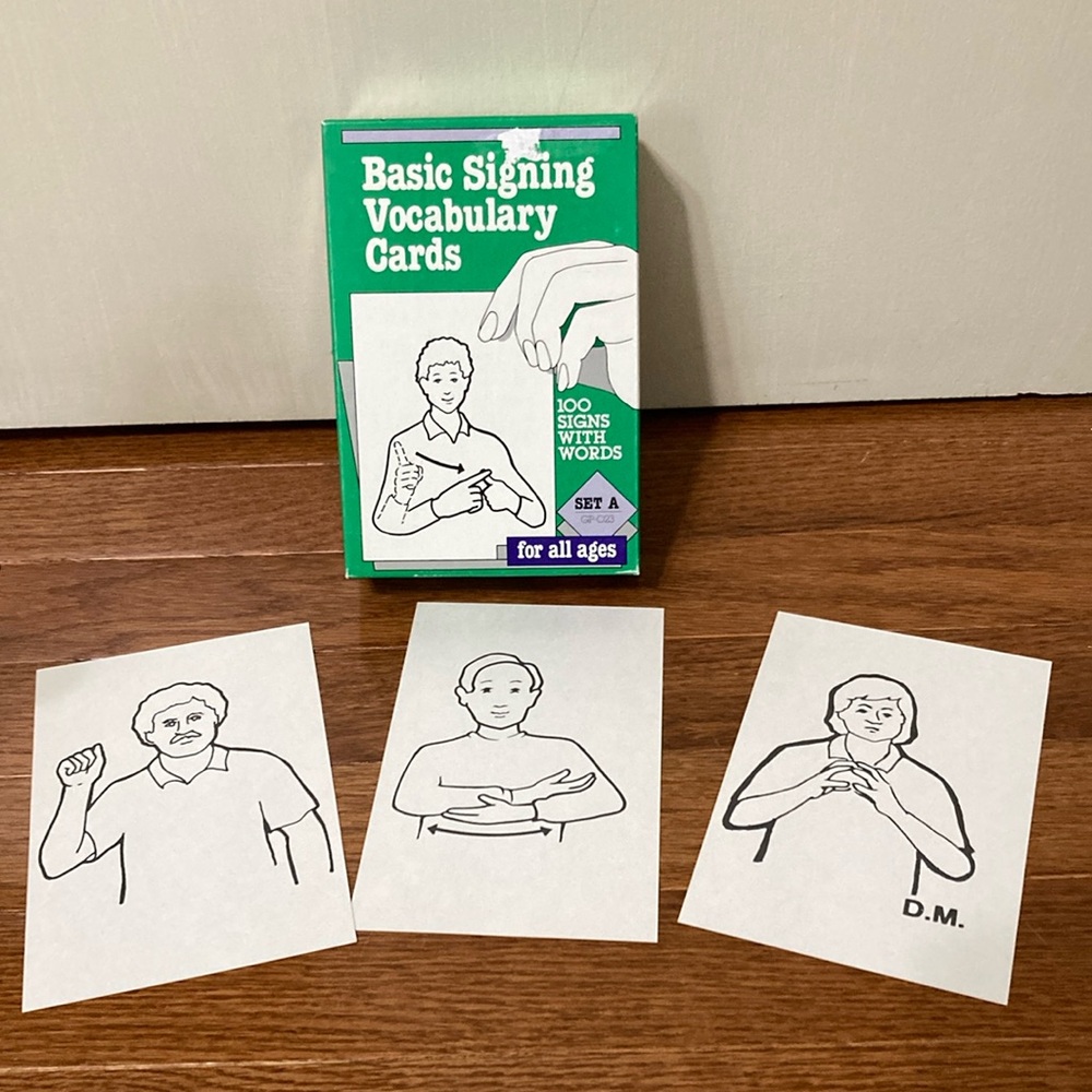 Basic Signing Vocabulary Cards (set of 100)